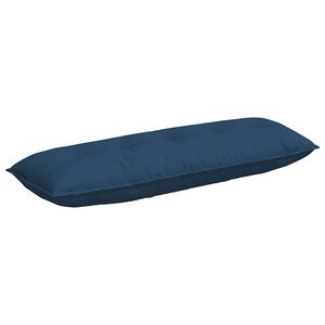 vidaXL Cuscino per Schiena Blu 140 x 19 x 50 cm Tessuto
