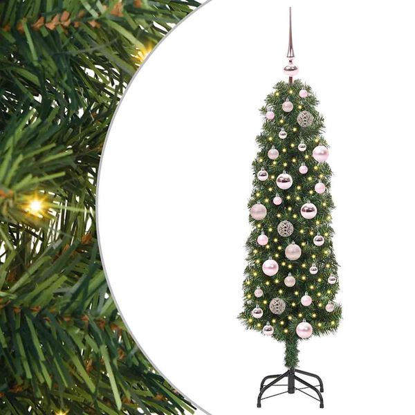 vidaXL Albero di Natale artificiale con 150 LED Verde 120 cm