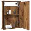 vidaXL Mobile Bagno con Specchio Legno Antico 42x12x60 cm Truciolato