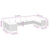 vidaXL Set Divani da Giardino 10pz con Cuscini in Polyrattan Nero