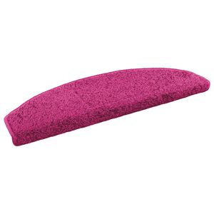 vidaXL Tappetini per scale autoadesivi 15 pz 80 x 24,5 x 3,5 cm Rosa