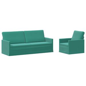 vidaXL Set di divani 2 pcs Turchese Velluto (V)