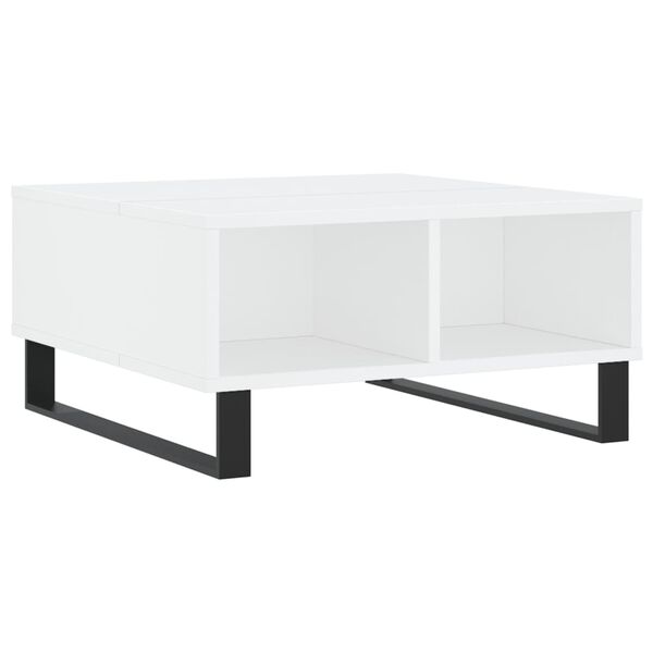 vidaXL Tavolino da Salotto Bianco 60x60x30 cm in Legno Multistrato