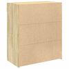 vidaXL Credenza Rovere Sonoma 80x42,5x93 cm in Legno Multistrato