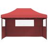 vidaXL Tenda Party Borgogna 292 x 440 x 315 cm Tessuto Oxford