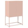 vidaXL Credenza Rosa 68x39x107 cm in Acciaio