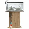 vidaXL Supporto per acquario artigianale in rovere 36x75x72,5 cm in legno ingegnerizzato