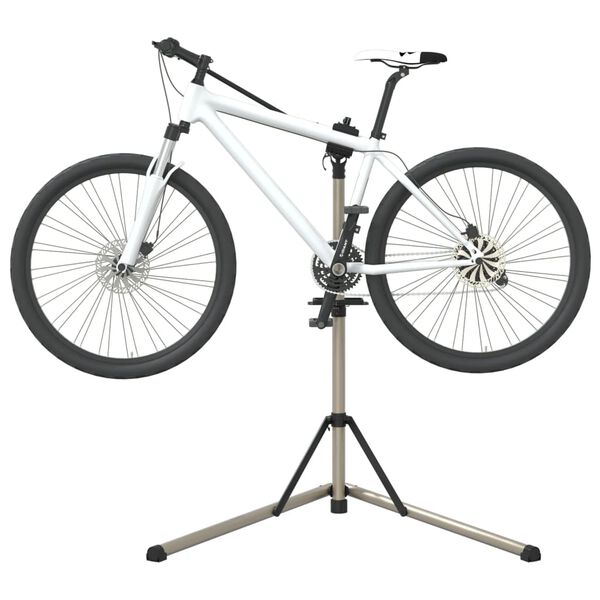 vidaXL Supporto per Riparazione Bici Regolabile 102-160 cm Alluminio