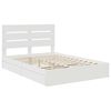 vidaXL Letto con Contenitore Bianco 150 x 200 cm Legno multistrato