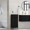 vidaXL Mobile da Bagno Rovere Nero 40 x 30 x 100 cm Legno multistrato