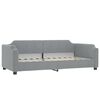 vidaXL Divano Letto Estraibile Materassi Grigio Chiaro 90x190 Tessuto