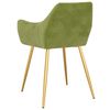 vidaXL Sedie da Pranzo 2 pz Verde Chiaro in Velluto