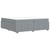 vidaXL Struttura del letto Grigio chiaro 200 x 200 cm Tessuto
