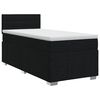 vidaXL Letto box spring con materasso Nero 80 x 200 cm Tessuto