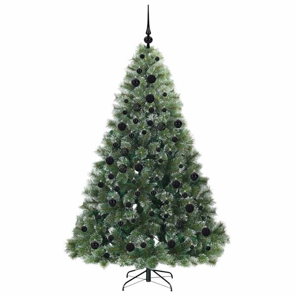 vidaXL Albero di Natale artificiale con 300 LED Verde 180 cm PE e PVC