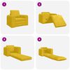 vidaXL Divano letto Giallo 98 x 71 x 83 cm Velluto