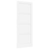 vidaXL Porta Interna 83 x 211 cm Legno compensato Bianco