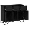 vidaXL Credenza con cassetto Rovere Nero 97 x 32,5 x 74,5 cm