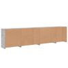 vidaXL Credenza con Luci LED Grigio Cemento 283x37x67 cm