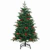 vidaXL Albero di Natale artificiale con 150 LED Verde 120 cm
