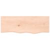 vidaXL Piano Bagno 80x30x2 cm in Legno Massello Non Trattato