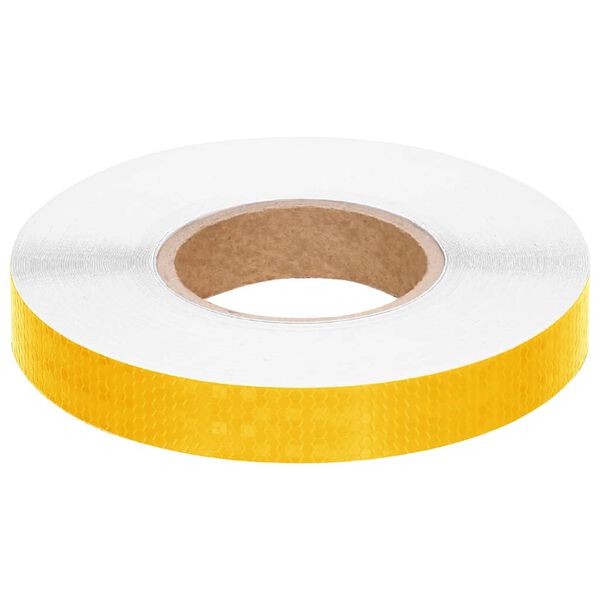 vidaXL Nastro Riflettente giallo 2,5 cm x 50 m PVC