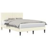 vidaXL Struttura del letto Crema 140 x 200 cm Tessuto in Cords