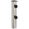 vidaXL Tubo base per parasole 0.63 kg Acciaio inossidabile naturale
