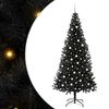 vidaXL Albero di Natale Nero 240 cm PVC