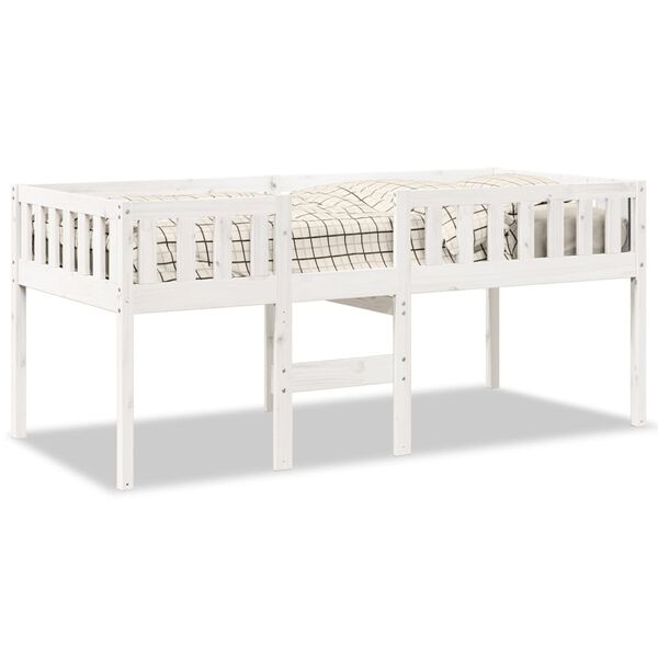 vidaXL Letto per Bambini senza Materasso Bianco 80x200cm Massello Pino