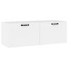 vidaXL Mobile Pensile Bianco 100x36,5x35 cm Legno Multistrato