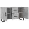 vidaXL Credenza Grigio Cemento 100x36x60 cm in Legno Multistrato