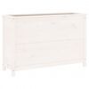 vidaXL Fioriera Rialzata Giardino Bianca 119,5x40x78 cm Massello Pino