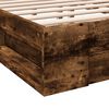 vidaXL Giroletto con Cassetti Rovere Fumo 180x200 cm Legno Multistrato
