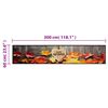 vidaXL Tappeto da Cucina Lavabile Autunno 60x300 cm in Velluto