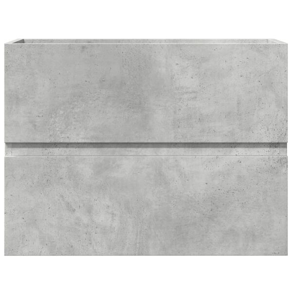 vidaXL Armadietto da Bagno Grigio Cemento 60x38,5x45cm in Truciolato