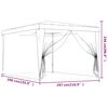 vidaXL Tenda per Feste con 4 Pareti Laterali in Rete Blu 3x4 m HDPE
