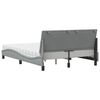 vidaXL Letto con Materasso Hanko Grigio Chiaro 140x190cm Tessuto