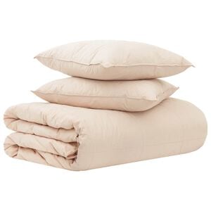 vidaXL Set di Piumoni 2 pz 200 x 200 cm Tutte le stagioni Beige