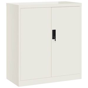 vidaXL Armadio Classificatore Bianco 79x40x90 cm in Acciaio