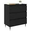 vidaXL Credenza Rovere Nero 60 x 35 x 70 cm Legno multistrato
