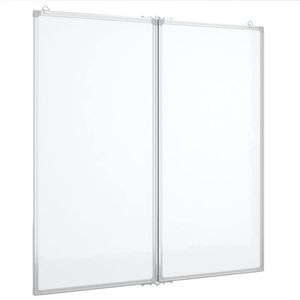 vidaXL Lavagna Magnetica Pieghevole 80x80x1,7 cm in Alluminio