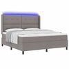 vidaXL Letto a Sorgente LED con materasso Talpa 180 x 200 cm Tessuto