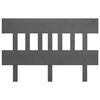 vidaXL Testiera per Letto Grigia 153,5x3x81 cm Legno Massello di Pino