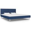 vidaXL Giroletto senza Materasso Blu 180x200 cm in Tessuto