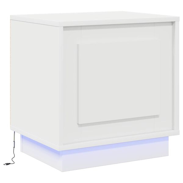 vidaXL Armadio da Notte Bianco 44 x 34,5 x 45 cm Legno multistrato