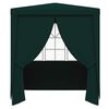 vidaXL Gazebo Professionale con Pareti 2x2 m Verde 90 g/m²