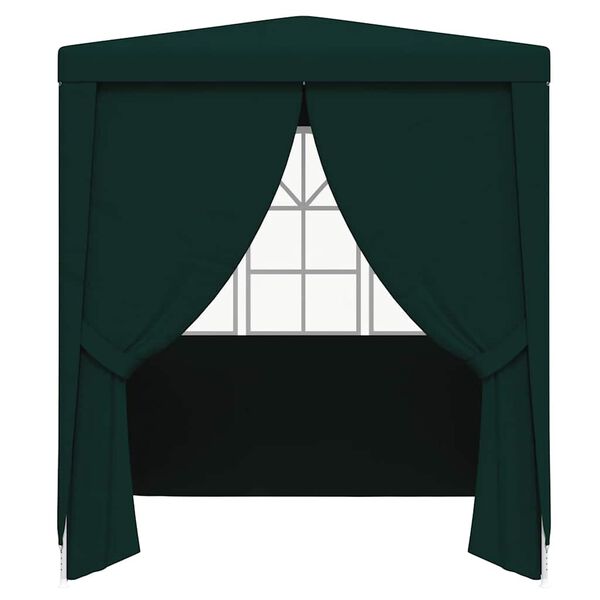 vidaXL Gazebo Professionale con Pareti 2x2 m Verde 90 g/m²