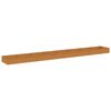vidaXL Fioriera Rialzata da Giardino 770x100x36 cm in Acciaio Corten