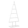 vidaXL Albero di Natale in metallo KUOPIO 60 cm Acciaio Bianco